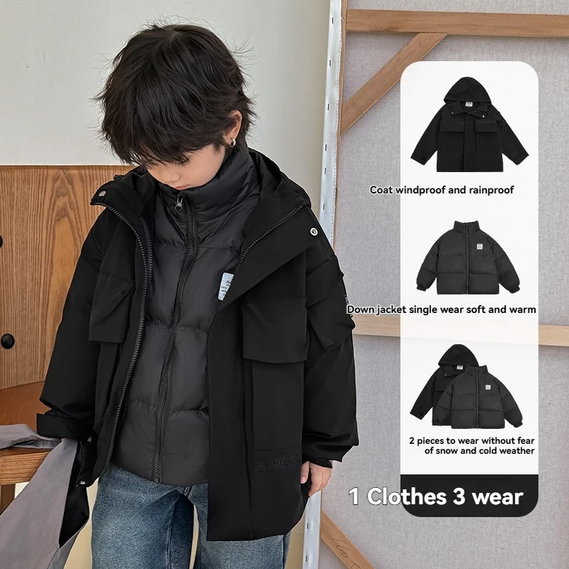 New Kids Winter Ski Jackets Boys Girls Thickened Warm Hooded Down Parka Windproof Waterproof Outerwear
New Kids Winter Ski Jackets Boys Girls Thickened Warm Hooded Down Parka Windproof Waterproof Outerwear