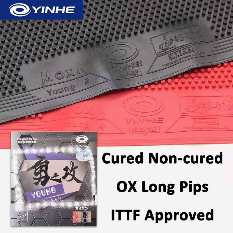 YINHE Cured Non-cured OX Накладка для настольного тенниса с длинными шипами, одобренная ITTF накладка для пинг-понга без губки, странная и прочная резина
YINHE Cured Non-cured OX Накладка для настольного тенниса с длинными шипами, одобренная ITTF накладка для пинг-понга без губки, странная и прочная резина