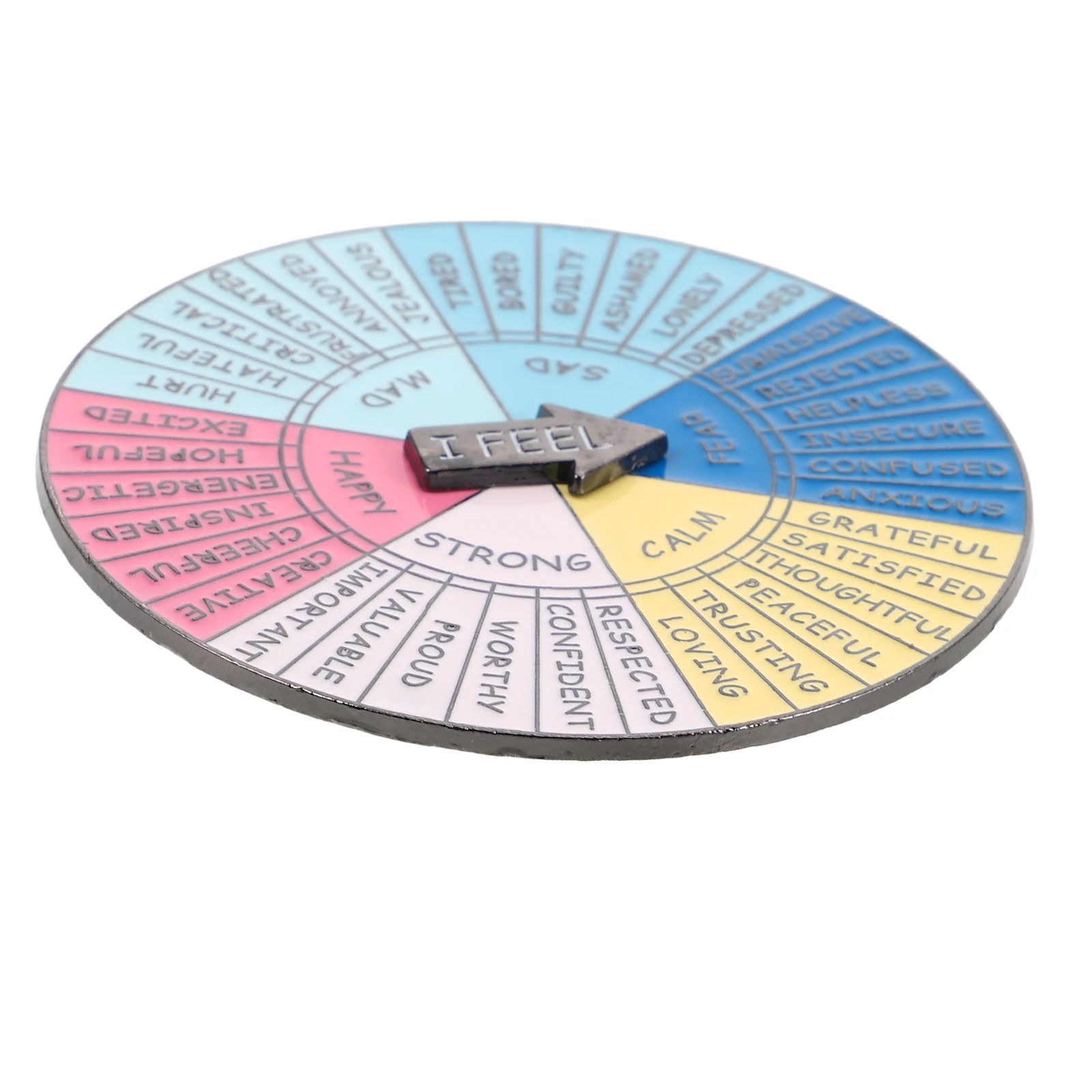 Social Emotion Wheel Funny Brooch Vintage Creative Alloy Feeling Wheels Mood Pin Accessory Metal Novelty Lightweight
Social Emotion Wheel Funny Brooch Vintage Creative Alloy Feeling Wheels Mood Pin Accessory Metal Novelty Lightweight