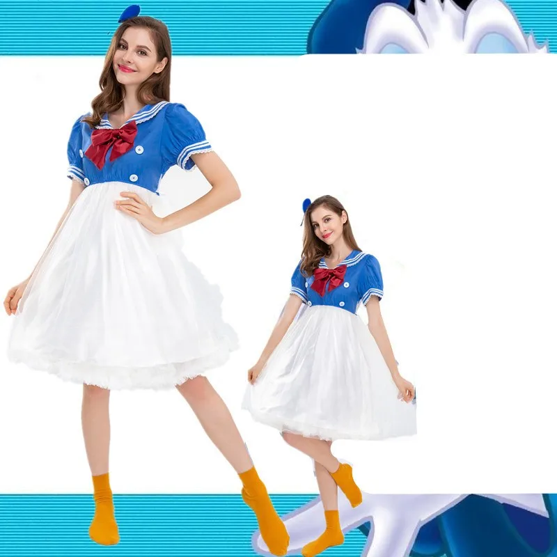Adult Donald Duck Costume Skirt Style Halloween Party Activity Christmas Performance Cosplay Outfit Ladies' Fashion
Adult Donald Duck Costume Skirt Style Halloween Party Activity Christmas Performance Cosplay Outfit Ladies' Fashion