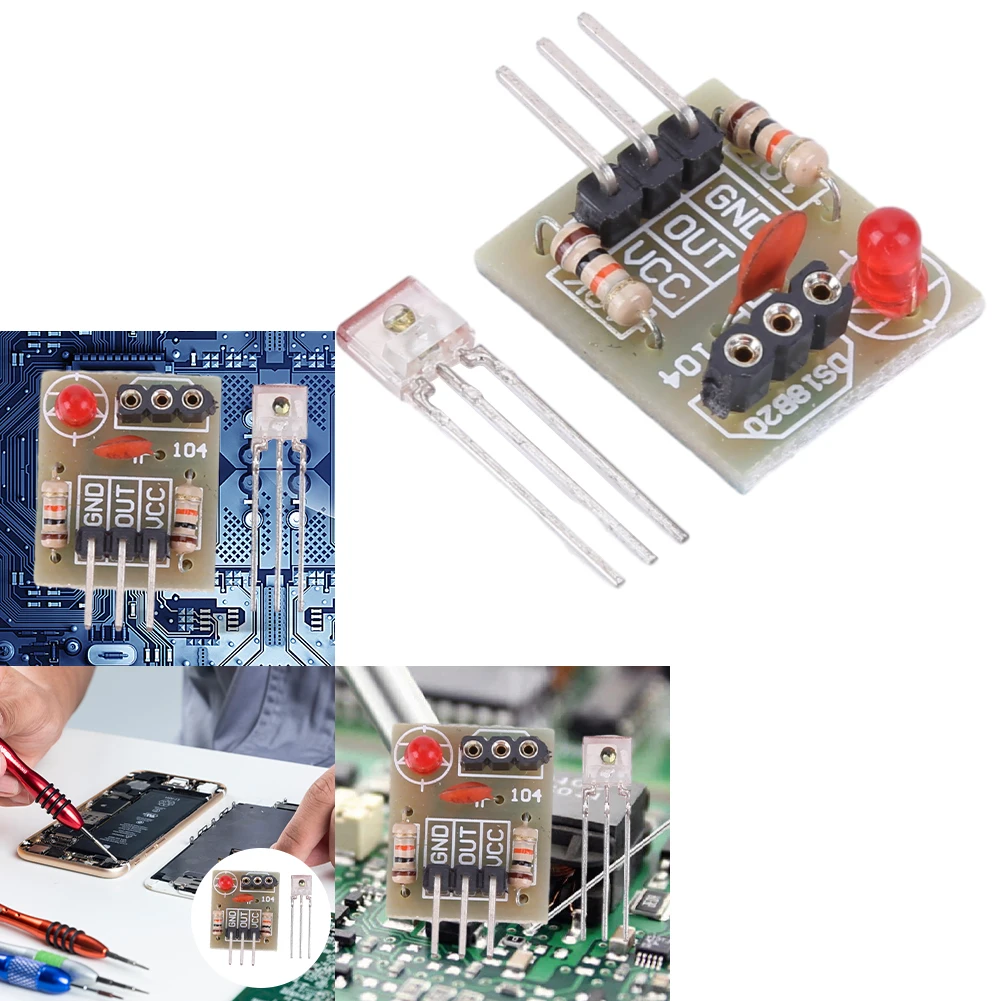 Receiver Sensor Module Non-Modulator Tube Receiver Sensor Detection Module High Precision for AVR