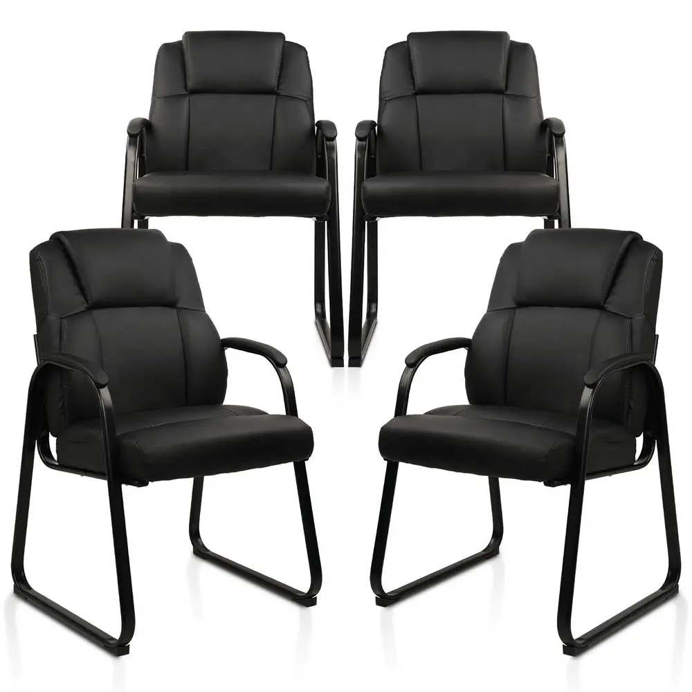 Office Guest Chair Leather Reception Chair with Bonded Padded Arm Rest and Sled Base Desk Chair No Wheels for Reception Confere
Office Guest Chair Leather Reception Chair with Bonded Padded Arm Rest and Sled Base Desk Chair No Wheels for Reception Confere