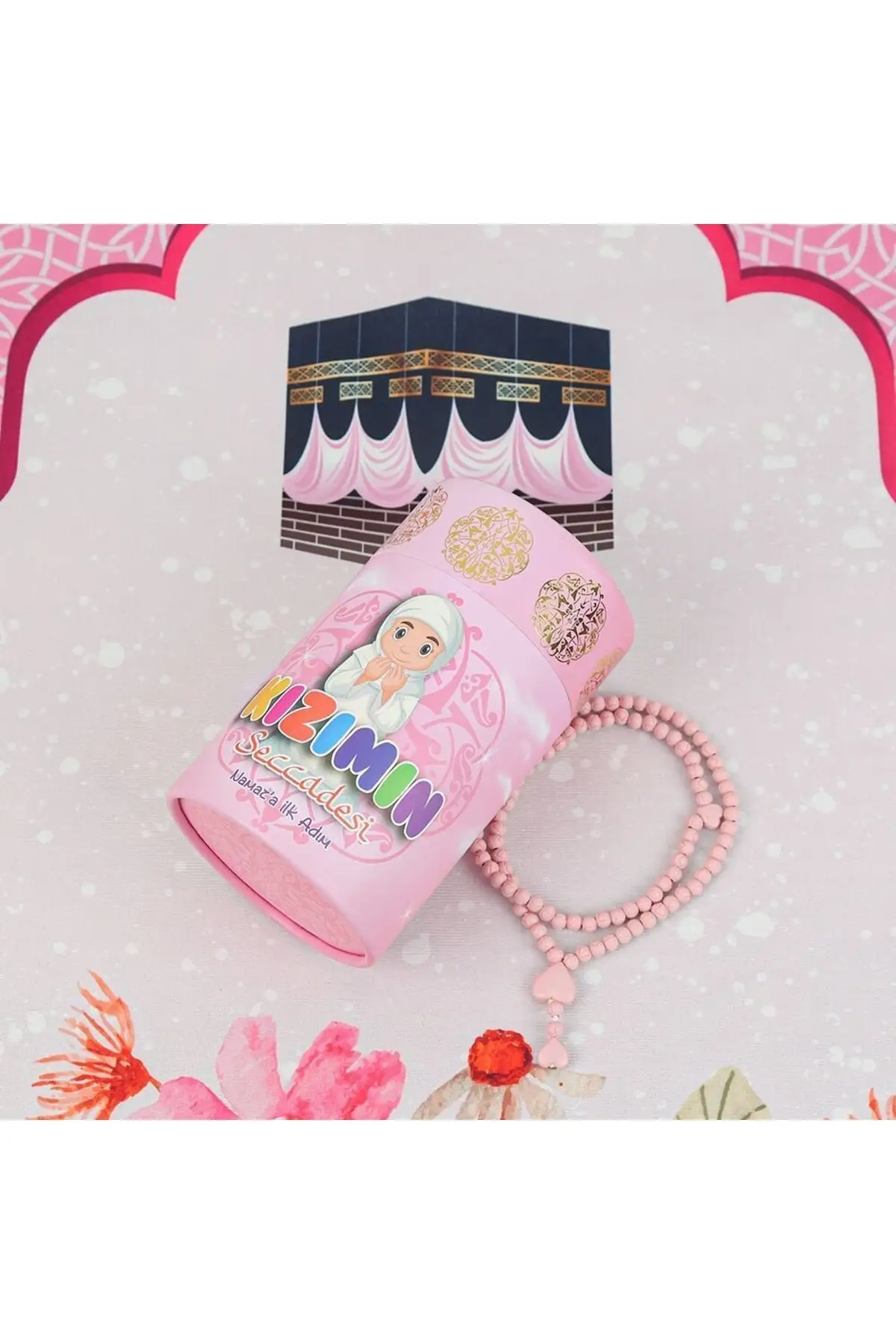 DOLBOVI child Seccadesi Kabe pink & scented heart embroidered rosary baby pink & prayer to prayer
DOLBOVI child Seccadesi Kabe pink & scented heart embroidered rosary baby pink & prayer to prayer