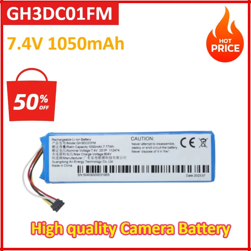 New GH3DC01FM 7.4V 1050mAh Battery For Xiaomi FIMI PALM ,PALM 1 Pocket Gimbal Camera High quality Battery
New GH3DC01FM 7.4V 1050mAh Battery For Xiaomi FIMI PALM ,PALM 1 Pocket Gimbal Camera High quality Battery