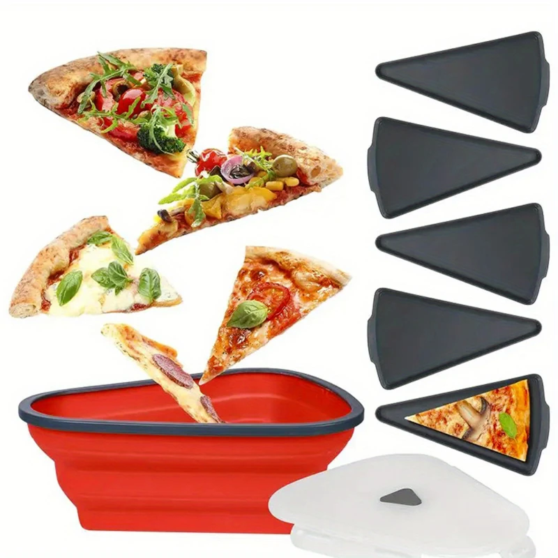 Premium Silicone Pizza Box Triangular Design - Foldable Reusable Food Container for Catering, Include 5 Durable Serving Trays
Premium Silicone Pizza Box Triangular Design - Foldable Reusable Food Container for Catering, Include 5 Durable Serving Trays