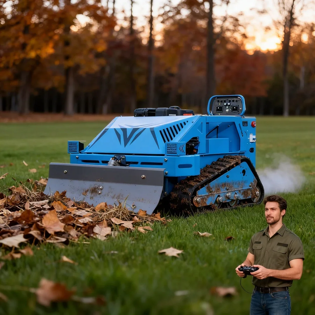 Customized Remote Control Intelligent Robot Flail Lawn Mower Crawler High Power Engine with Free Snow Pusher
Customized Remote Control Intelligent Robot Flail Lawn Mower Crawler High Power Engine with Free Snow Pusher