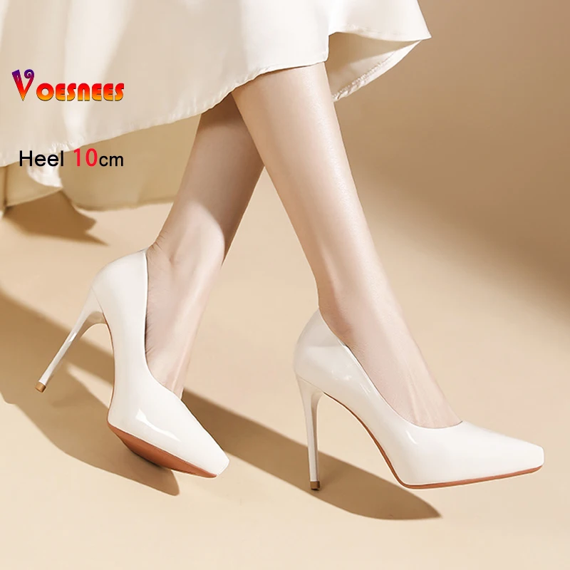 French style Pointy Toe High Heels 8CM 10CM Stiletto Ladies Party Dress Shoes Elegant Shallow White Patent leather Woman Pumps
French style Pointy Toe High Heels 8CM 10CM Stiletto Ladies Party Dress Shoes Elegant Shallow White Patent leather Woman Pumps