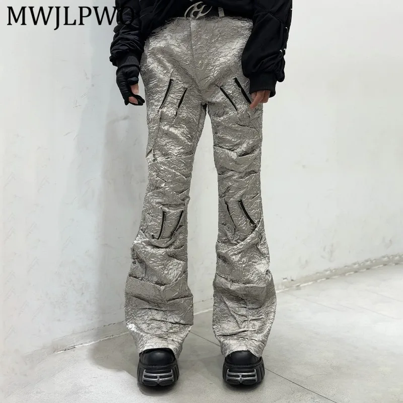 MWJLPWQ American Style Distressed Silver Workwear Multi-Pocket Wide-Leg Pants For Men Street Zipper Pleated Tide Trousers 16011
MWJLPWQ American Style Distressed Silver Workwear Multi-Pocket Wide-Leg Pants For Men Street Zipper Pleated Tide Trousers 16011