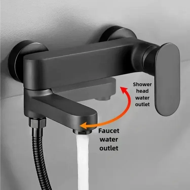 Brass Shower Bathroom Bathtub Faucet with Swivel Tub Spout Wall Mounted Hot and Cold Water Mixer Valve Household Bath Tap
Brass Shower Bathroom Bathtub Faucet with Swivel Tub Spout Wall Mounted Hot and Cold Water Mixer Valve Household Bath Tap