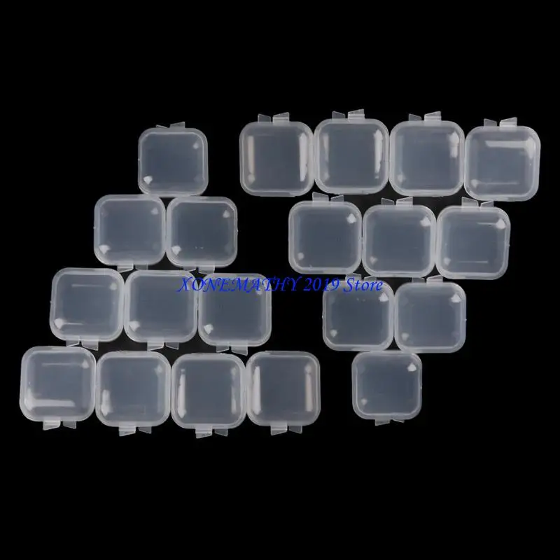 F42F 20 Pieces Small Clear Plastic Storage Containers with Lids for Organizing
F42F 20 Pieces Small Clear Plastic Storage Containers with Lids for Organizing