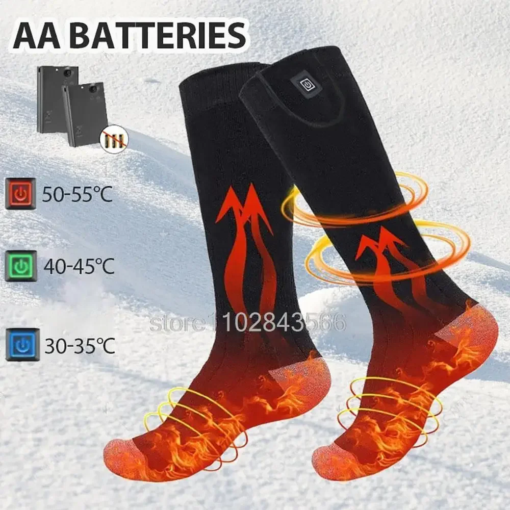 Heated Socks With Battery box Skiing Socks Women Men Heating Foot Warmer Electric Fever Socks Hiking Ski Warm Outdoor Men Meias
Heated Socks With Battery box Skiing Socks Women Men Heating Foot Warmer Electric Fever Socks Hiking Ski Warm Outdoor Men Meias
