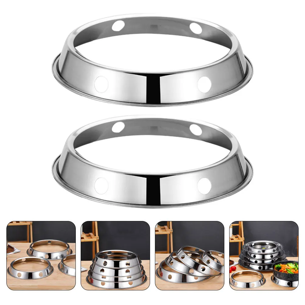 2pcs Stainless Steel Wok Ring Round Bottom Pot Support Holder Durable Kitchen Stove Rack For Gas Cooker Metal Pan Stand Home
2pcs Stainless Steel Wok Ring Round Bottom Pot Support Holder Durable Kitchen Stove Rack For Gas Cooker Metal Pan Stand Home