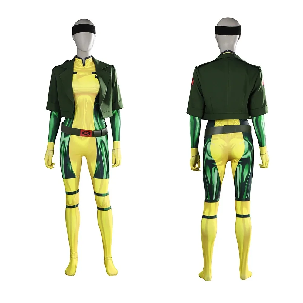 Men 97 Anna Marie Rogue Costume High Waist Jacket Coat Bodysuit Superhero Cosplay Suit Halloween Zentai Party Jumpsuits
Men 97 Anna Marie Rogue Costume High Waist Jacket Coat Bodysuit Superhero Cosplay Suit Halloween Zentai Party Jumpsuits