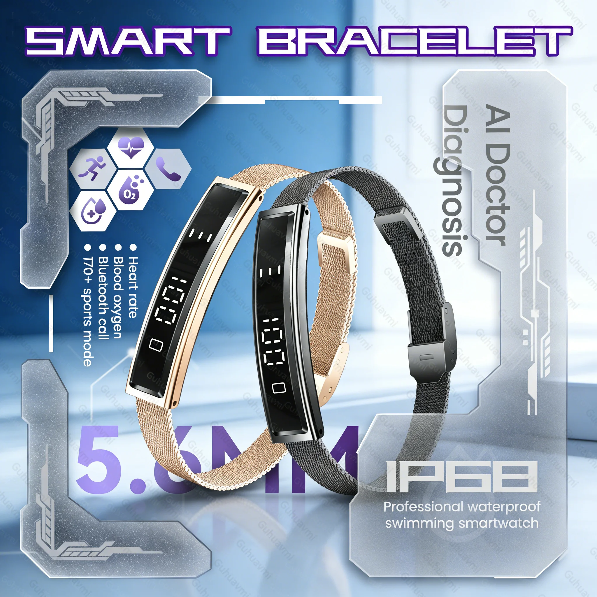 2026 New Heart Rate Sleep Monitoring Smart Watch Pedometer Health Smart Bracelet Women Men Sports Fitness Waterproof Wristbands
2026 New Heart Rate Sleep Monitoring Smart Watch Pedometer Health Smart Bracelet Women Men Sports Fitness Waterproof Wristbands