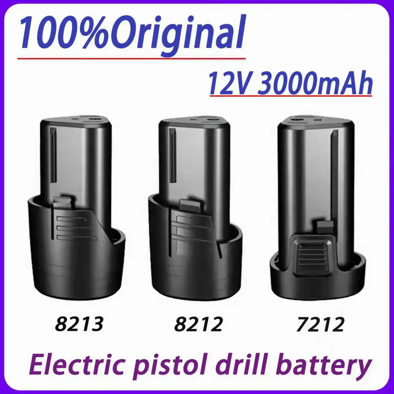 100% original 12V 3000mAh cordless screwdriver battery electric pistol drill universal rechargeable lithium micro angle grinder
100% original 12V 3000mAh cordless screwdriver battery electric pistol drill universal rechargeable lithium micro angle grinder