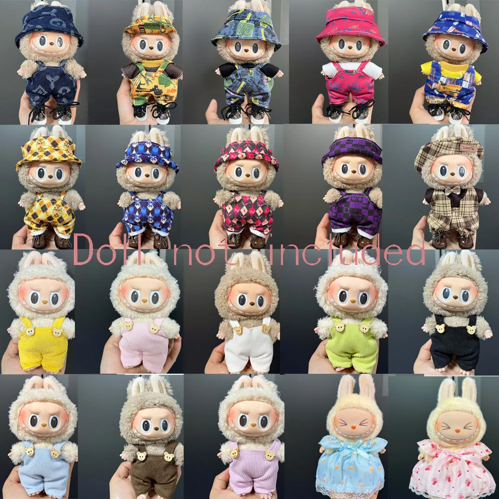 (Only Clothes)For 15-17CM Labubu Mini Clothes Clothing Accessories Dolls set Sitting Party Scarf Hat Bag Cute Decoration Gift
(Only Clothes)For 15-17CM Labubu Mini Clothes Clothing Accessories Dolls set Sitting Party Scarf Hat Bag Cute Decoration Gift
