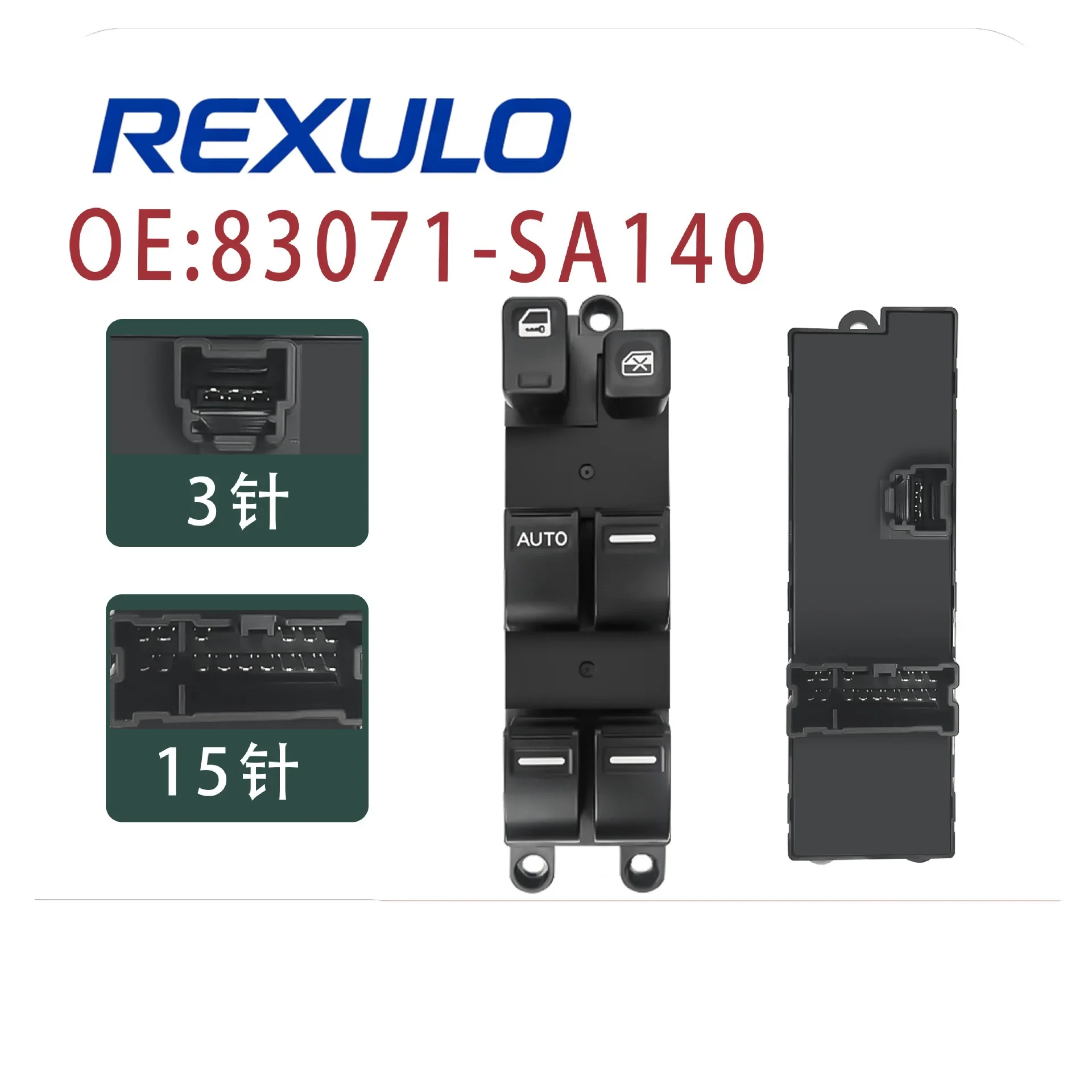 83071-SA140 15+3 Pin Driver Power Window Master Switch for Subaru Forester SG 2003-2008 LHD Glass Main Button 83071-SA020
83071-SA140 15+3 Pin Driver Power Window Master Switch for Subaru Forester SG 2003-2008 LHD Glass Main Button 83071-SA020