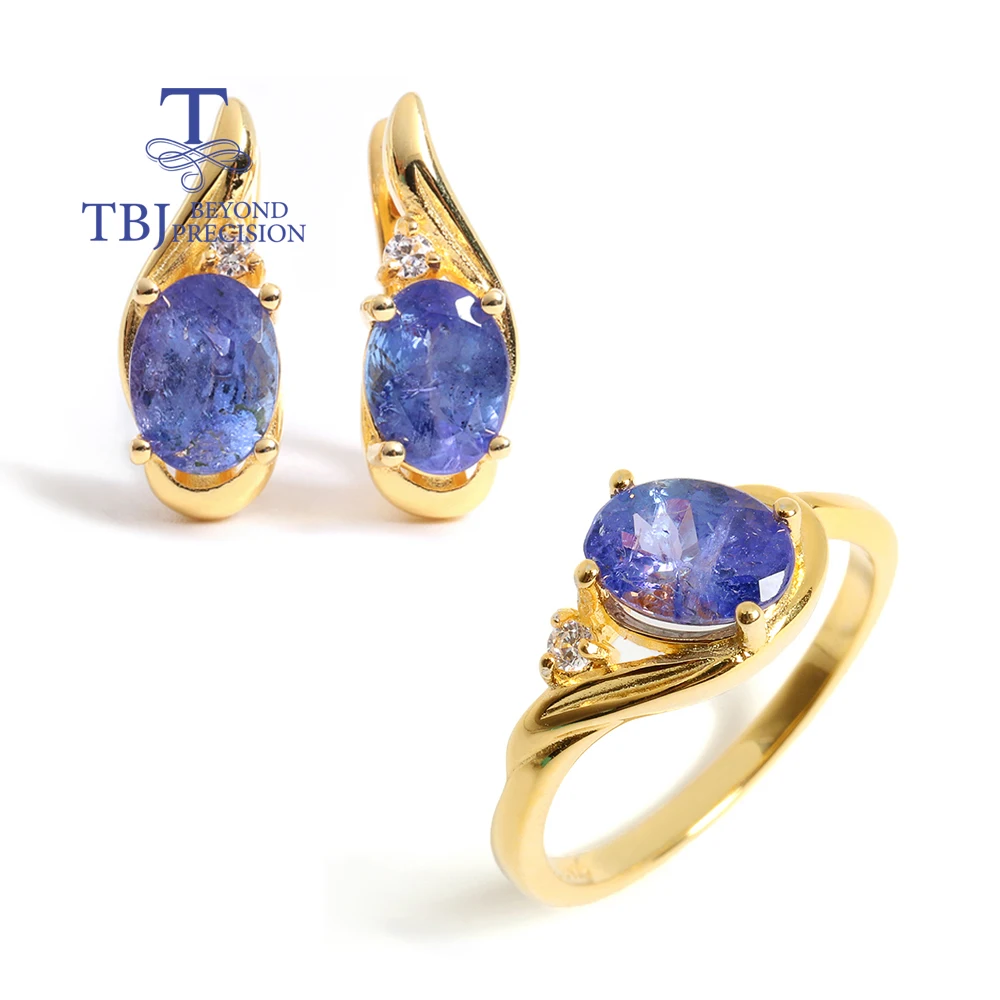 Precious Real Gemstones Natural blue Tanzanite Ring Earrings Jewelry Set Rare beautiful female girls fine jewelry
Precious Real Gemstones Natural blue Tanzanite Ring Earrings Jewelry Set Rare beautiful female girls fine jewelry