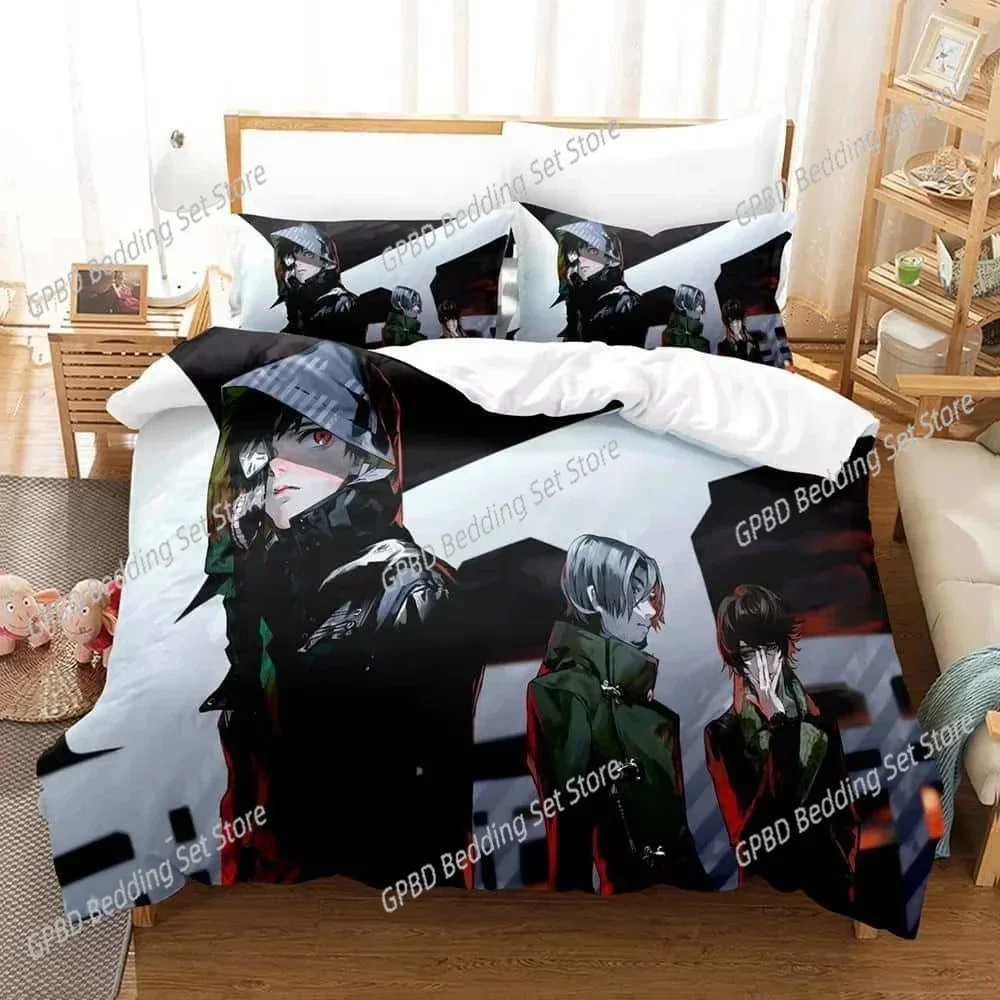 New Home Textiles Tokyo Ghoul Comfortable Duvet Quilt Cover Pillowcase Bedding Set Children Bedroom Decoration Home Textile
New Home Textiles Tokyo Ghoul Comfortable Duvet Quilt Cover Pillowcase Bedding Set Children Bedroom Decoration Home Textile