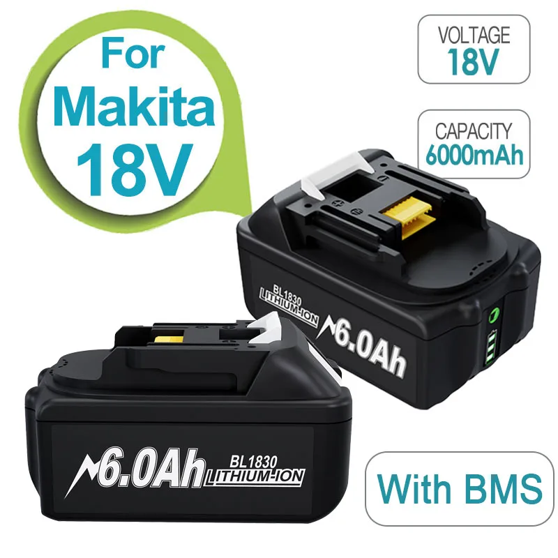 2022 Upgraded 9.0Ah 18V For Makita BL1860 BL1850B BL1850 BL1840 BL1830 BL1820 BL1815 LXT-400 Replacement Lithium Battery
2022 Upgraded 9.0Ah 18V For Makita BL1860 BL1850B BL1850 BL1840 BL1830 BL1820 BL1815 LXT-400 Replacement Lithium Battery
