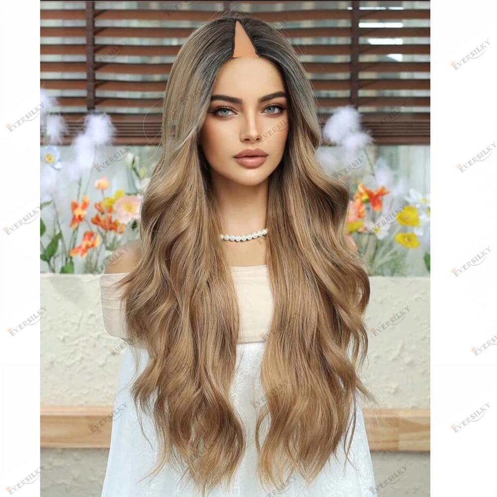 Wavy Long Remy Indian Human Hair Glueless Blonde Black Women V Part Wig Ombre Balayage 100% Human Hair Cheap Machine Made Wig
Wavy Long Remy Indian Human Hair Glueless Blonde Black Women V Part Wig Ombre Balayage 100% Human Hair Cheap Machine Made Wig