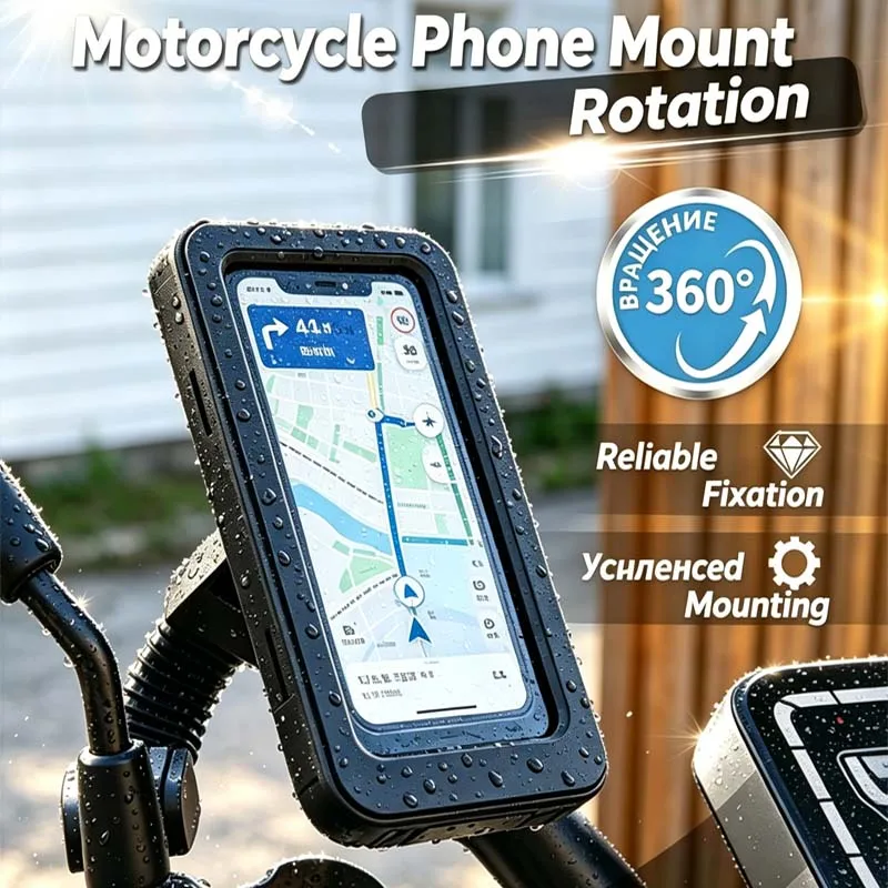 Waterproof Motorcycle Phone Holder Stand Support for Motorcycle Phone Bicycle Stand Handlebar GPS 360° Swivel Adjustable Rearvie
Waterproof Motorcycle Phone Holder Stand Support for Motorcycle Phone Bicycle Stand Handlebar GPS 360° Swivel Adjustable Rearvie
