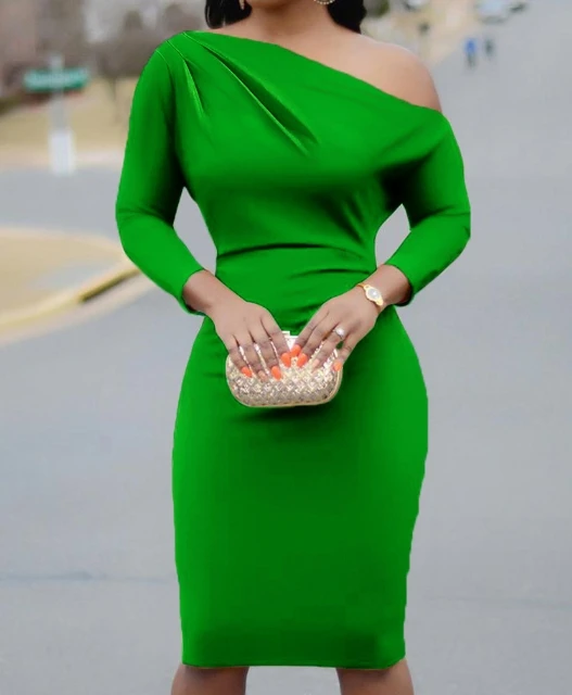 Women's Elegant Dress 2024 Spring Summer Latest Commuting Style U-Shaped Collar Fashion Loose Long Sleeve Off Shoulder Mid Skirt
Women's Elegant Dress 2024 Spring Summer Latest Commuting Style U-Shaped Collar Fashion Loose Long Sleeve Off Shoulder Mid Skirt