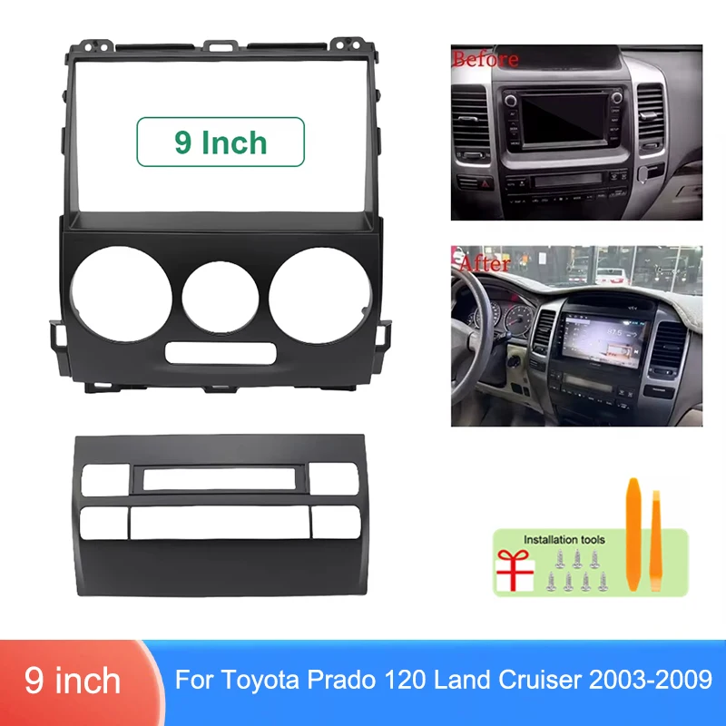For Toyota Prado 120 Land Cruiser 120 2003-2009 Car Radio Upgrade Interface Kit Head Unit Mounting Solution Audio Conversion Kit
For Toyota Prado 120 Land Cruiser 120 2003-2009 Car Radio Upgrade Interface Kit Head Unit Mounting Solution Audio Conversion Kit