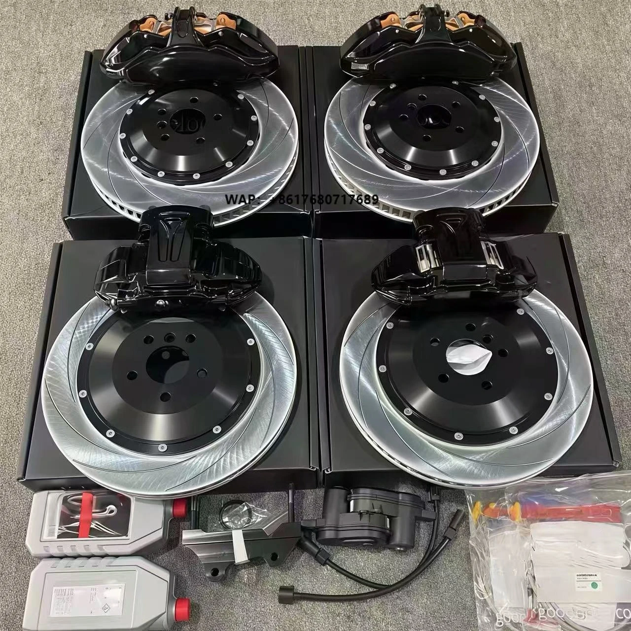 New Brake Caliper GT350 6 Piston Front Big Brake Kit Full Set Disc Pads Calipers 2015-2023 VW Charger SRT Mustang
New Brake Caliper GT350 6 Piston Front Big Brake Kit Full Set Disc Pads Calipers 2015-2023 VW Charger SRT Mustang