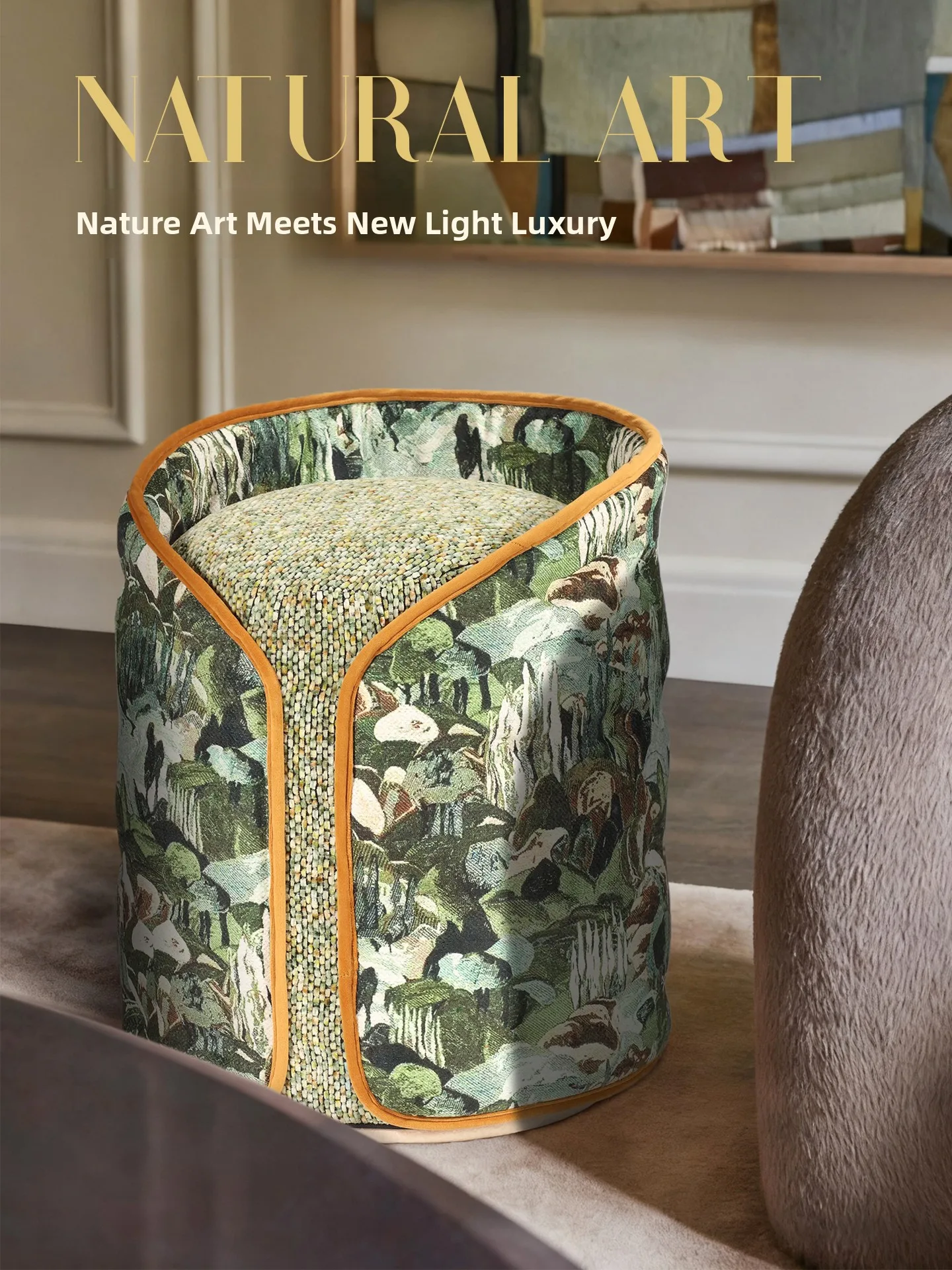 American Style Luxury Circular Zafu Floor Cushion Multi-Function Stool Atmosphere Sofa Foot Stool Non-Customizable Removable ...
American Style Luxury Circular Zafu Floor Cushion Multi-Function Stool Atmosphere Sofa Foot Stool Non-Customizable Removable ...