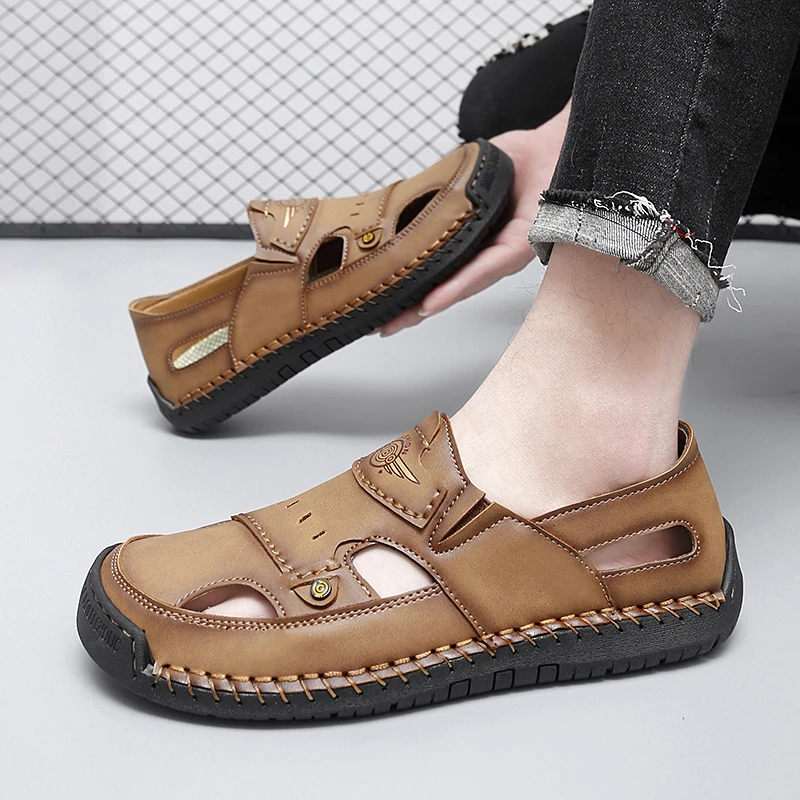 Новинка 2026: Мужские летние сандалии с перфорацией – ручная работа, закрытый носок, большие размеры, дышащие, повседневные, для активного отдыха и пляжа
Новинка 2026: Мужские летние сандалии с перфорацией – ручная работа, закрытый носок, большие размеры, дышащие, повседневные, для активного отдыха и пляжа