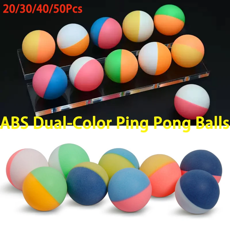 Colorful Table Tennis Balls Easy To See The Track 40mm ABS New Material Two-color Table Tennis Ball For Trainnig Ping Pong Balls
Colorful Table Tennis Balls Easy To See The Track 40mm ABS New Material Two-color Table Tennis Ball For Trainnig Ping Pong Balls
