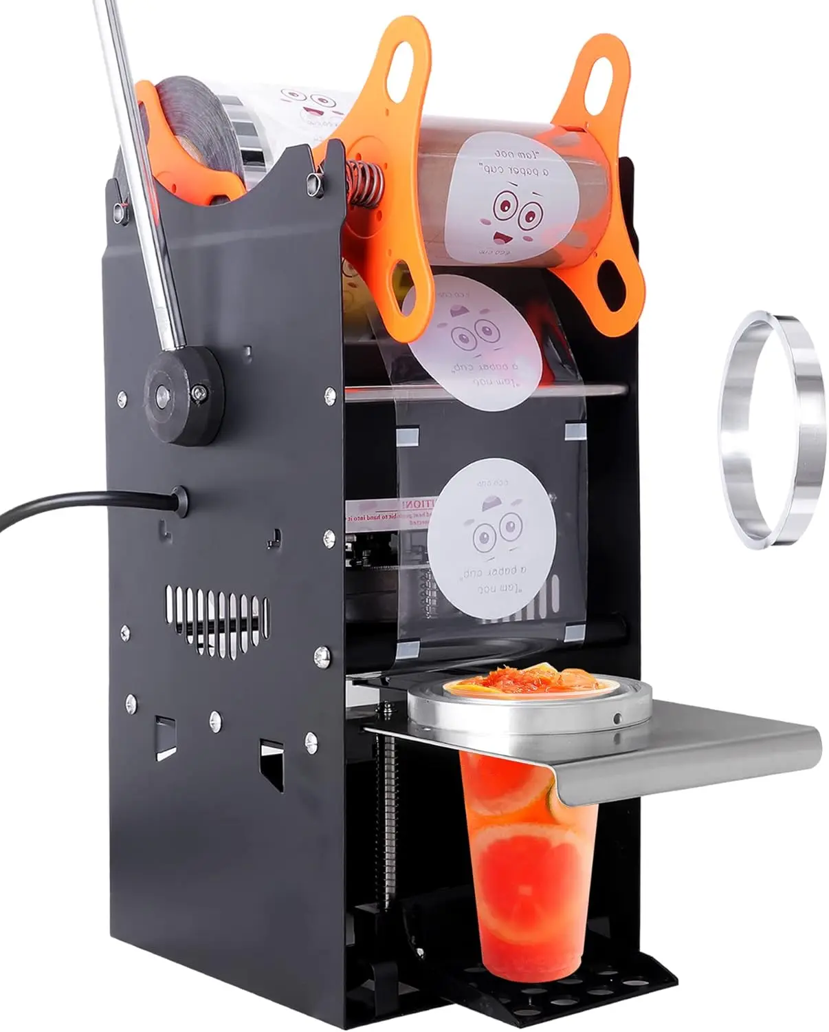 Ручная машина для запечатывания чашек, электрический упаковщик чашек для пузырьков Boba, молочного чая, упаковщик чашек для высоты 170 мм, φ90 мм/95 мм, пластик и
Ручная машина для запечатывания чашек, электрический упаковщик чашек для пузырьков Boba, молочного чая, упаковщик чашек для высоты 170 мм, φ90 мм/95 мм, пластик и