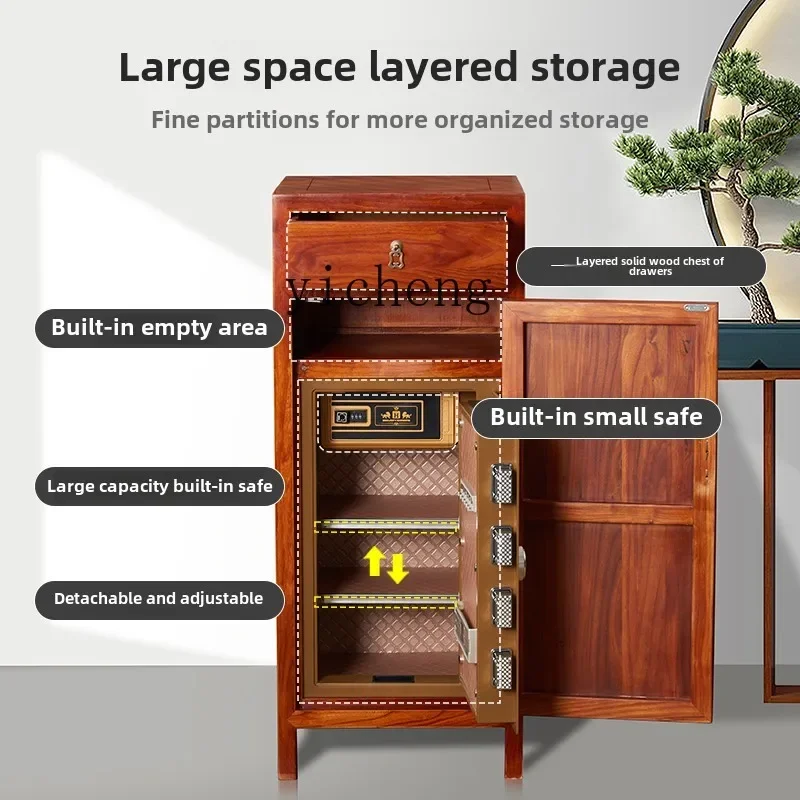 B1 all solid wood bedside table household bedroom with fingerprint lock simple drawer storage cabinet
B1 all solid wood bedside table household bedroom with fingerprint lock simple drawer storage cabinet