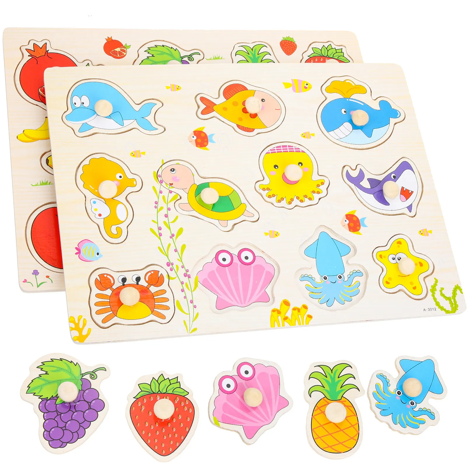 2 Sets Baby Toys Chunky Wooden Puzzles Early Education Educational Gift Kids Child Preschool Plaything
2 Sets Baby Toys Chunky Wooden Puzzles Early Education Educational Gift Kids Child Preschool Plaything