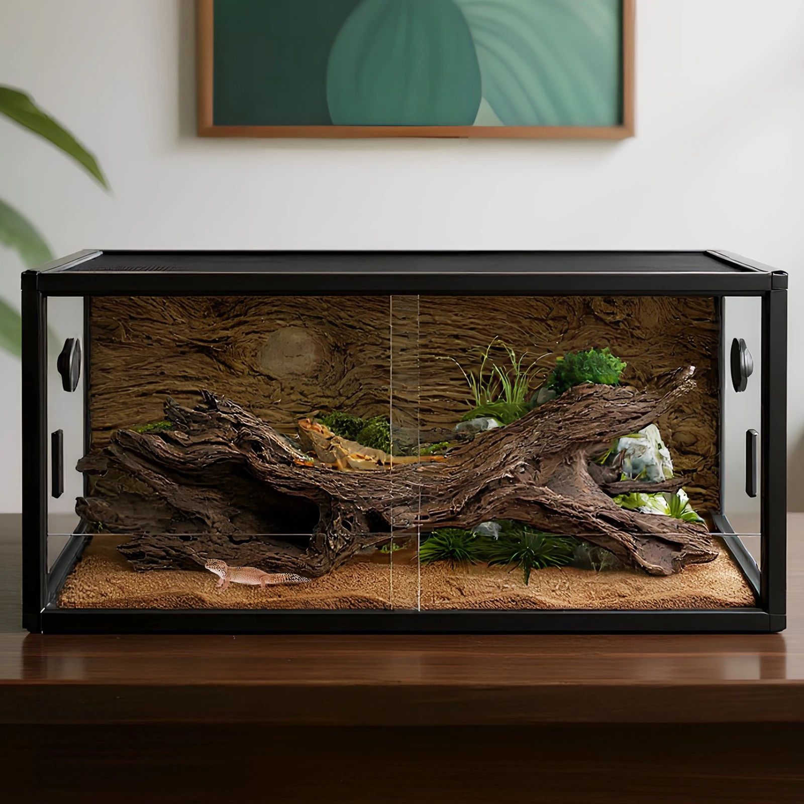 Climbing Pet Tank Detachable Reptile Landscaping Container Front Opening Detachable Reptile Terrarium for Snake Lizard Breeding
Climbing Pet Tank Detachable Reptile Landscaping Container Front Opening Detachable Reptile Terrarium for Snake Lizard Breeding