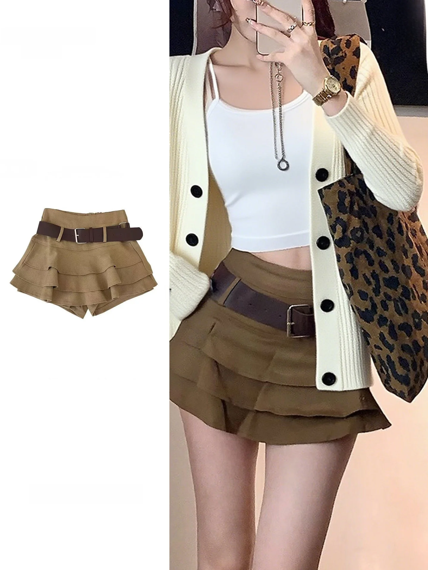 plus Size Vintage Khaki Lace Hem Half Skirt Women's Fall New Design Sensation Anti-Light Matching Cake Short Skirt
plus Size Vintage Khaki Lace Hem Half Skirt Women's Fall New Design Sensation Anti-Light Matching Cake Short Skirt