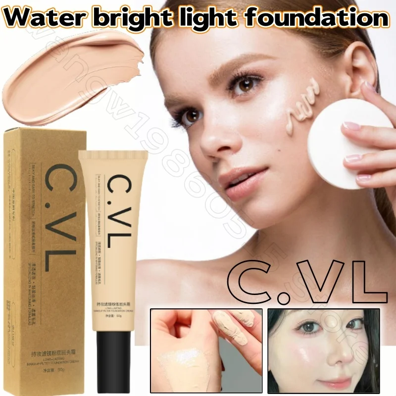 C.VL Makeup Filter Foundation 50g Hydrated Moisturizing Light Concealer Waterproof and Long-lasting Makeup Foundation
C.VL Makeup Filter Foundation 50g Hydrated Moisturizing Light Concealer Waterproof and Long-lasting Makeup Foundation