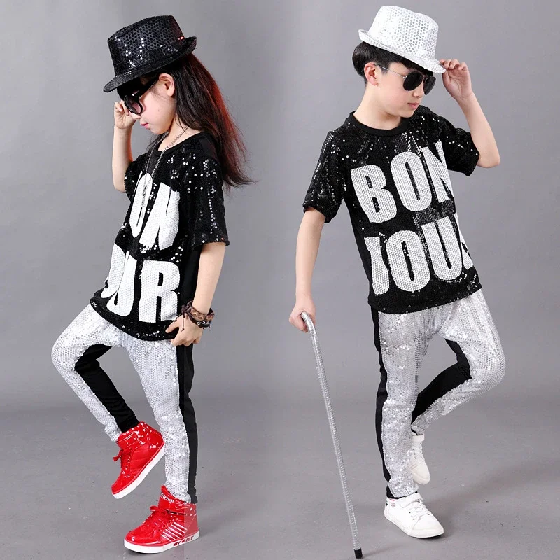 Fashion Boy Girl Hip Hop Dance Wear Mordern Jazz Hip-Hop Top & Harem Pants Child Hip Hop Dance Costumes Jazz Performance
Fashion Boy Girl Hip Hop Dance Wear Mordern Jazz Hip-Hop Top & Harem Pants Child Hip Hop Dance Costumes Jazz Performance