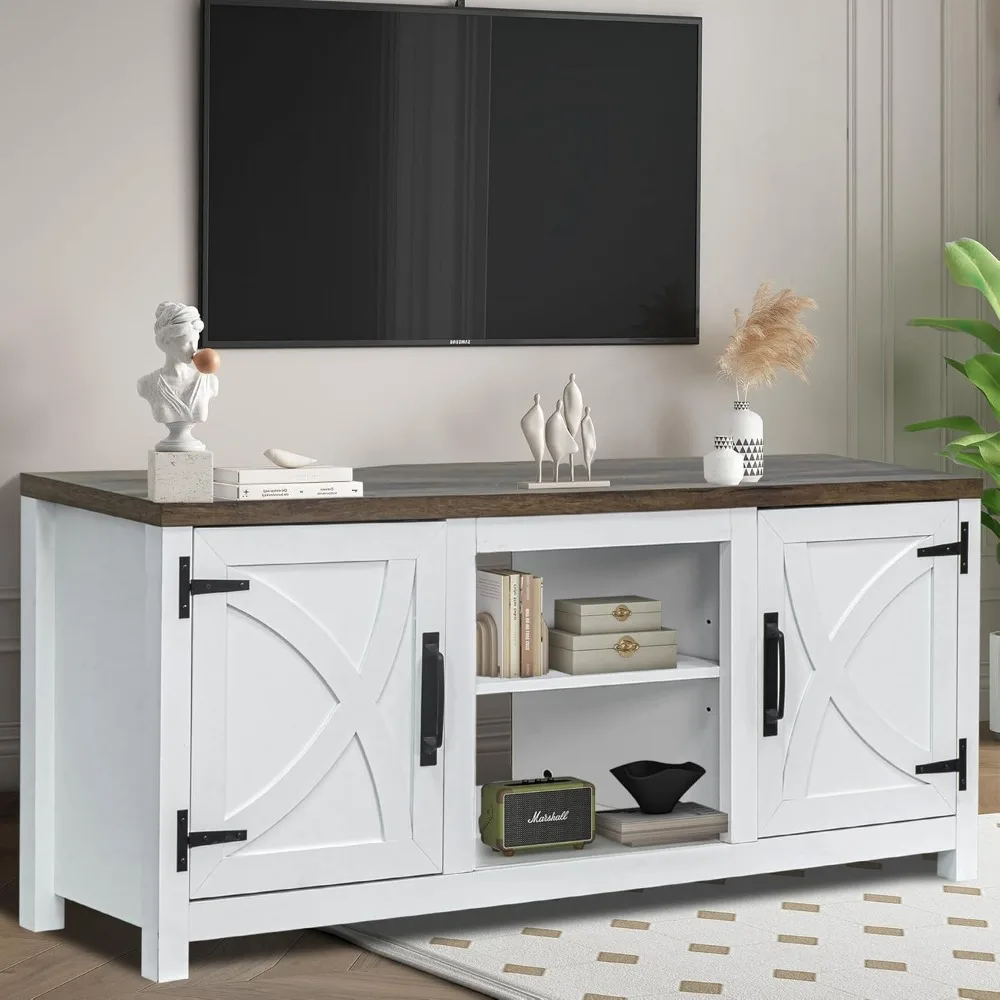 TV Stand for 65 Inch TVs, Farmhouse Entertainment Center with Storage Cabinets and Open Shelf, Rustic TV Stands for Living Room
TV Stand for 65 Inch TVs, Farmhouse Entertainment Center with Storage Cabinets and Open Shelf, Rustic TV Stands for Living Room
