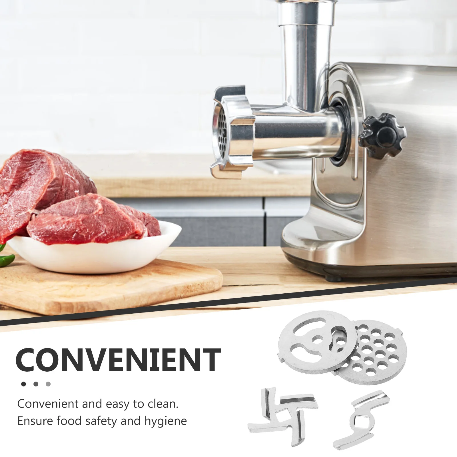 1 set Mincer Cutter Electric Meat Grinder Parts Accessories Plate Discs Blades Sturdy Kitchen Tool Meat Grinder Supply
1 set Mincer Cutter Electric Meat Grinder Parts Accessories Plate Discs Blades Sturdy Kitchen Tool Meat Grinder Supply