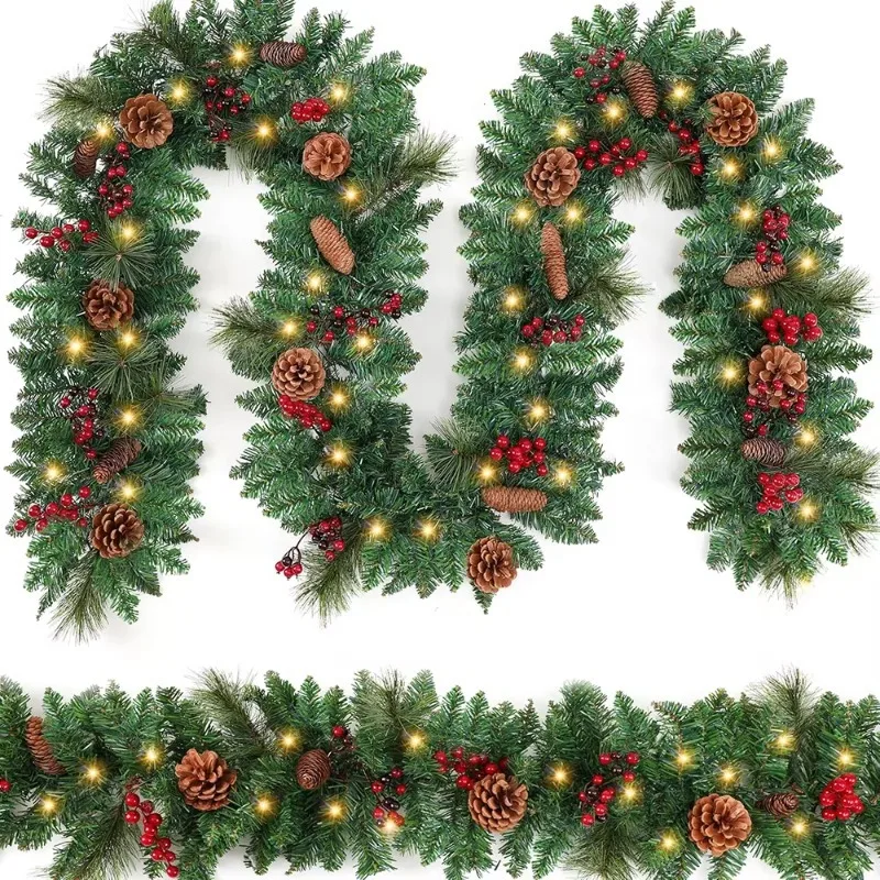 【Hot Item】1.8/2.7M Christmas Garland LED Rattan Decorative, Christmas Garland Artificial Xmas Tree Rattan Decoration Wreath New
【Hot Item】1.8/2.7M Christmas Garland LED Rattan Decorative, Christmas Garland Artificial Xmas Tree Rattan Decoration Wreath New