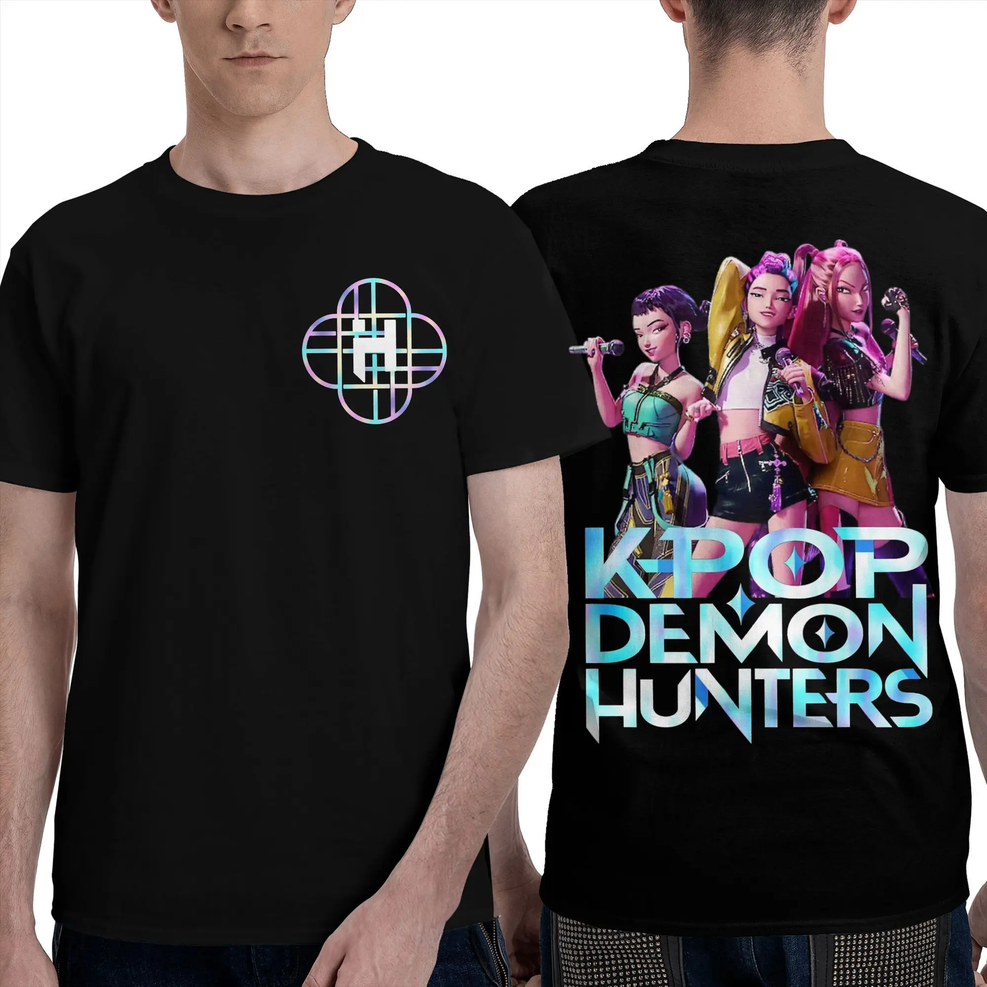 Huntrix T Shirts Men Women Cotton Novelty T-Shirt O Neck Kpop Demon Hunters Tees Short Sleeve Clothes Original
Huntrix T Shirts Men Women Cotton Novelty T-Shirt O Neck Kpop Demon Hunters Tees Short Sleeve Clothes Original