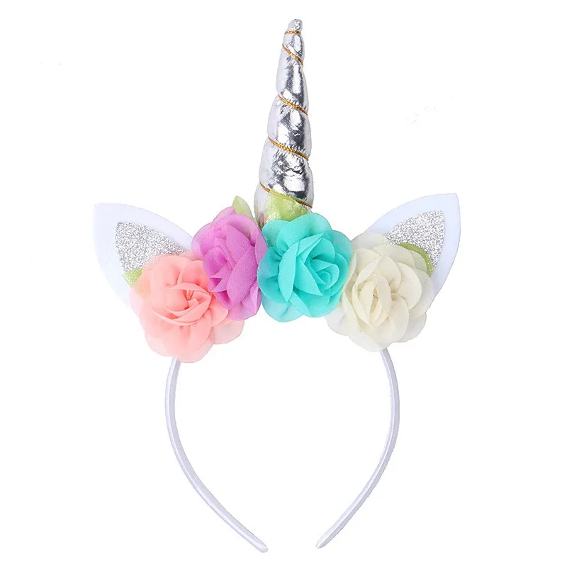 Silver Flower Unicorn Headband Kids Birthday Party Hair Accessories Girls Halloween Cute Hair Hoop Hair Clips Decoration
Silver Flower Unicorn Headband Kids Birthday Party Hair Accessories Girls Halloween Cute Hair Hoop Hair Clips Decoration
