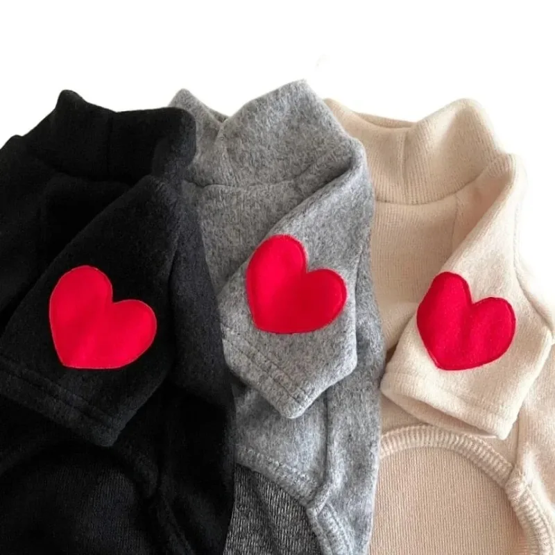 1P Autumn Winter Plush Love Sweater Pet Dog Cat Solid Base Coat Small Dog Teddy Yorkshire Thickened Warm Clothing Puppy Clothes
1P Autumn Winter Plush Love Sweater Pet Dog Cat Solid Base Coat Small Dog Teddy Yorkshire Thickened Warm Clothing Puppy Clothes