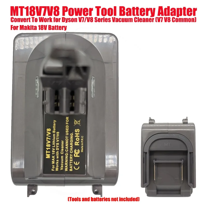 Convert To Work for Dyson V7/V8 Series Vacuum Cleaner (V7 V8 Common) MT18V7V8 Power Tool Battery Adapter for Makita 18V Battery
Convert To Work for Dyson V7/V8 Series Vacuum Cleaner (V7 V8 Common) MT18V7V8 Power Tool Battery Adapter for Makita 18V Battery