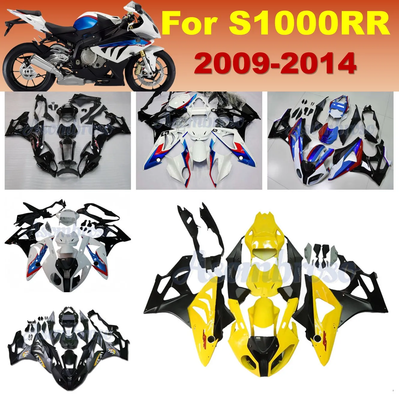 Комплект обтекателей для мотоцикла, подходящий для S1000RR 2009 2014 2010 2012 2013, высококачественный комплект желтого кузова из АБС-пластика
Комплект обтекателей для мотоцикла, подходящий для S1000RR 2009 2014 2010 2012 2013, высококачественный комплект желтого кузова из АБС-пластика