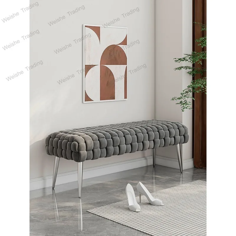 Light luxury shoe change stool, high-end feeling cloakroom at the entrance of the home, clothing store rest, bedside stool
Light luxury shoe change stool, high-end feeling cloakroom at the entrance of the home, clothing store rest, bedside stool