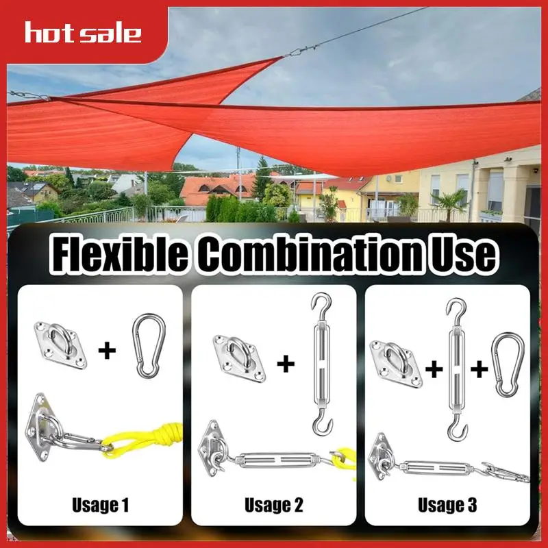 A74I-92 Pieces Shade Sail Hardware Kit Rust-Proof Shade Hardware Kit For Triangle Rectangle Shade Sail Installation
A74I-92 Pieces Shade Sail Hardware Kit Rust-Proof Shade Hardware Kit For Triangle Rectangle Shade Sail Installation