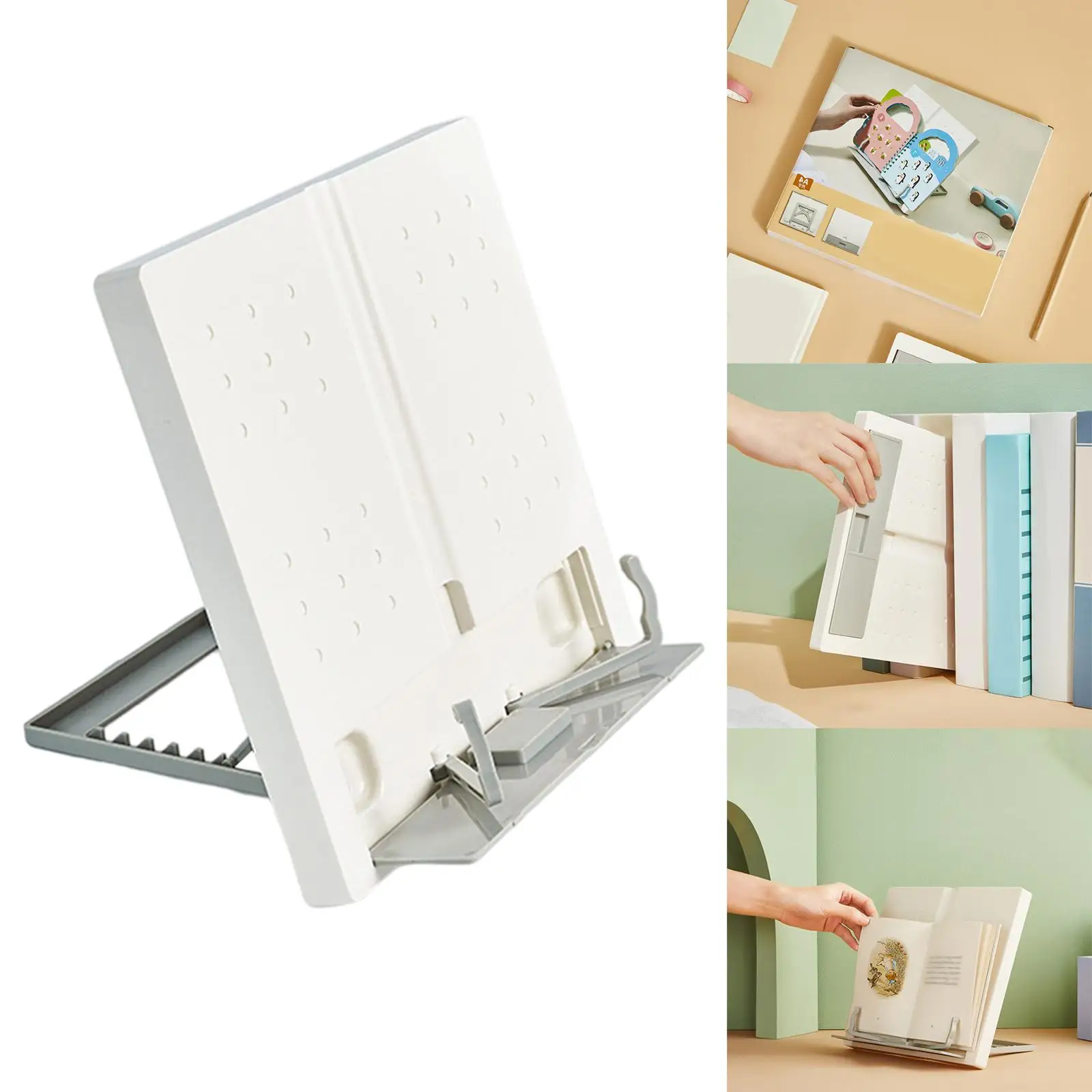 Adjustable Portable Book Reading Holder Hands Bookstand for Textbooks Notebook Books
Adjustable Portable Book Reading Holder Hands Bookstand for Textbooks Notebook Books